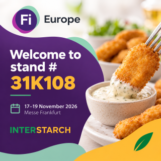 Interstarch will exhibit at Fi Europe 2026